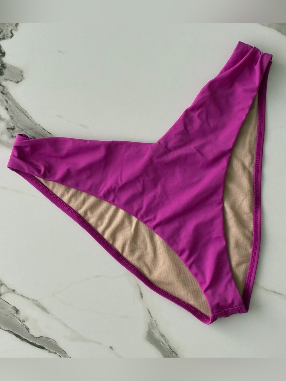Swimsuits For All (10) M Bright Magenta Bikini Bottom